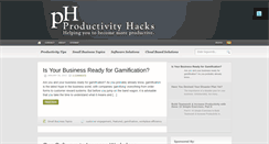 Desktop Screenshot of productivityhacks.com