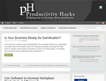 Tablet Screenshot of productivityhacks.com